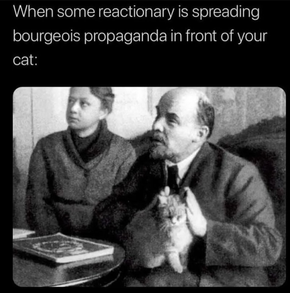 Comrade Lenin had enough of your propaganda