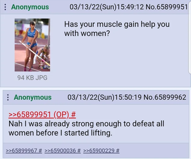 Anon beats off women