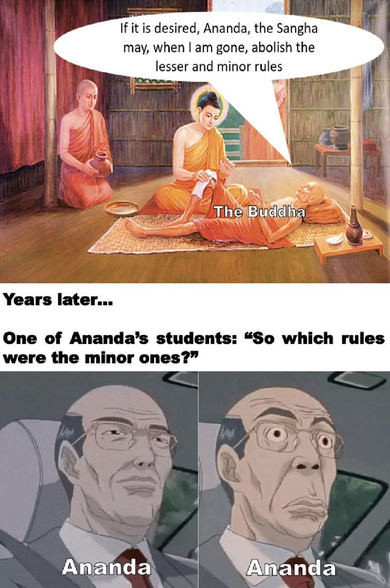 Ananda makes an uncharacteristic mistake