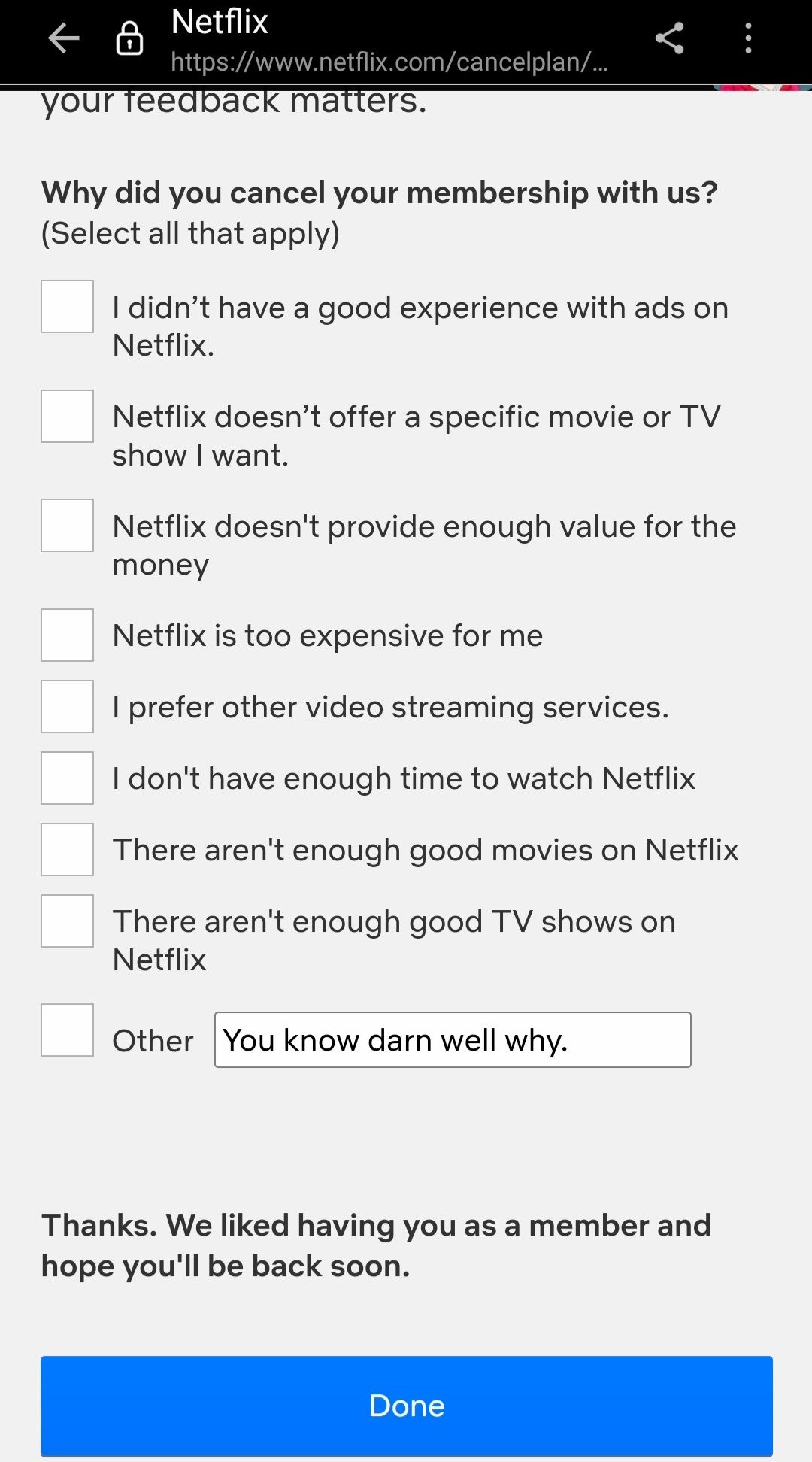 Don't forget to cancel netflix if you have it.