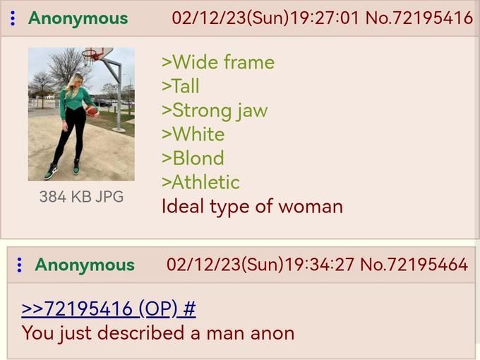 Luckily for anon, ultra manly men pretending to be women are all the rage nowadays