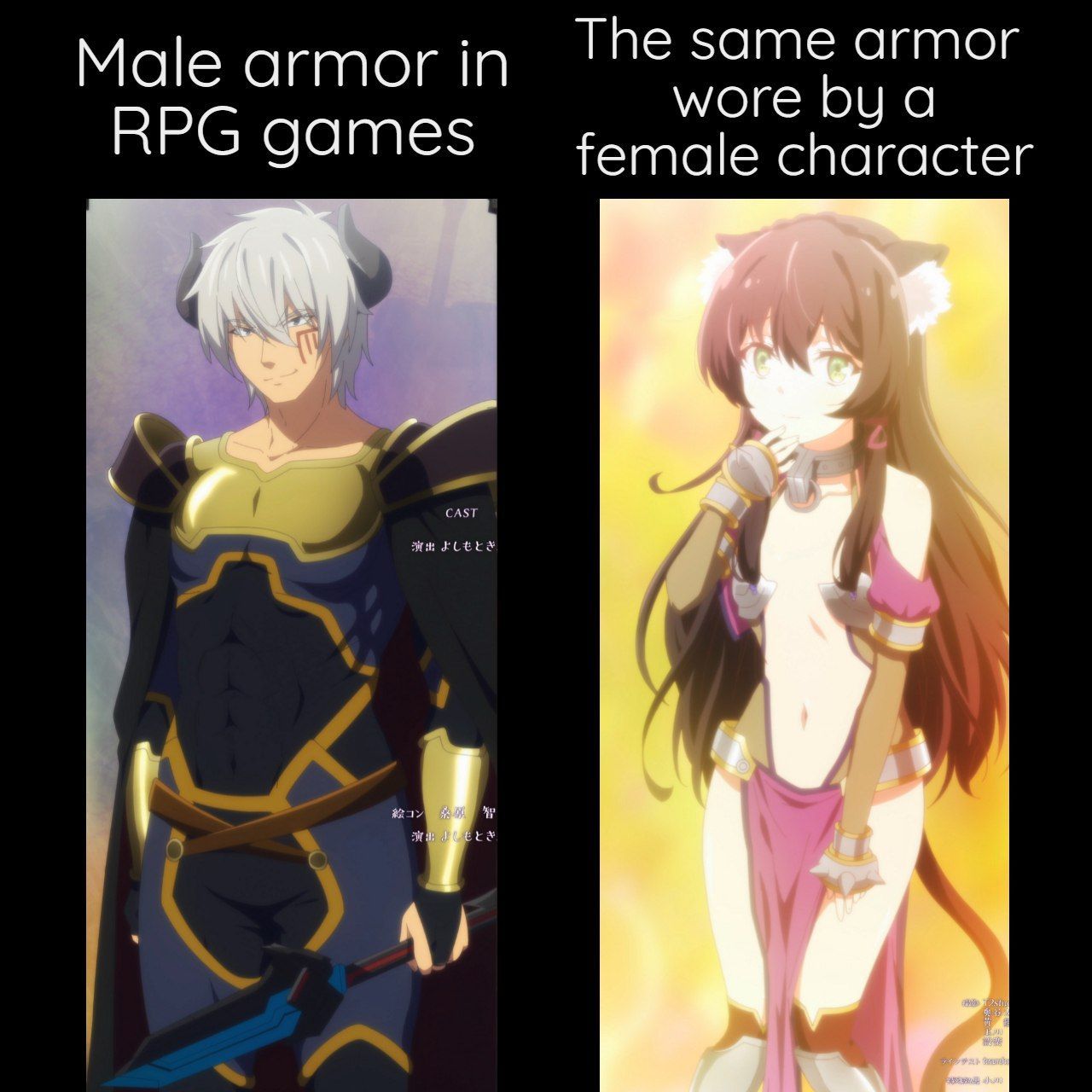Level 99 female armor : Bras and Panties with a "little" taste of fan service