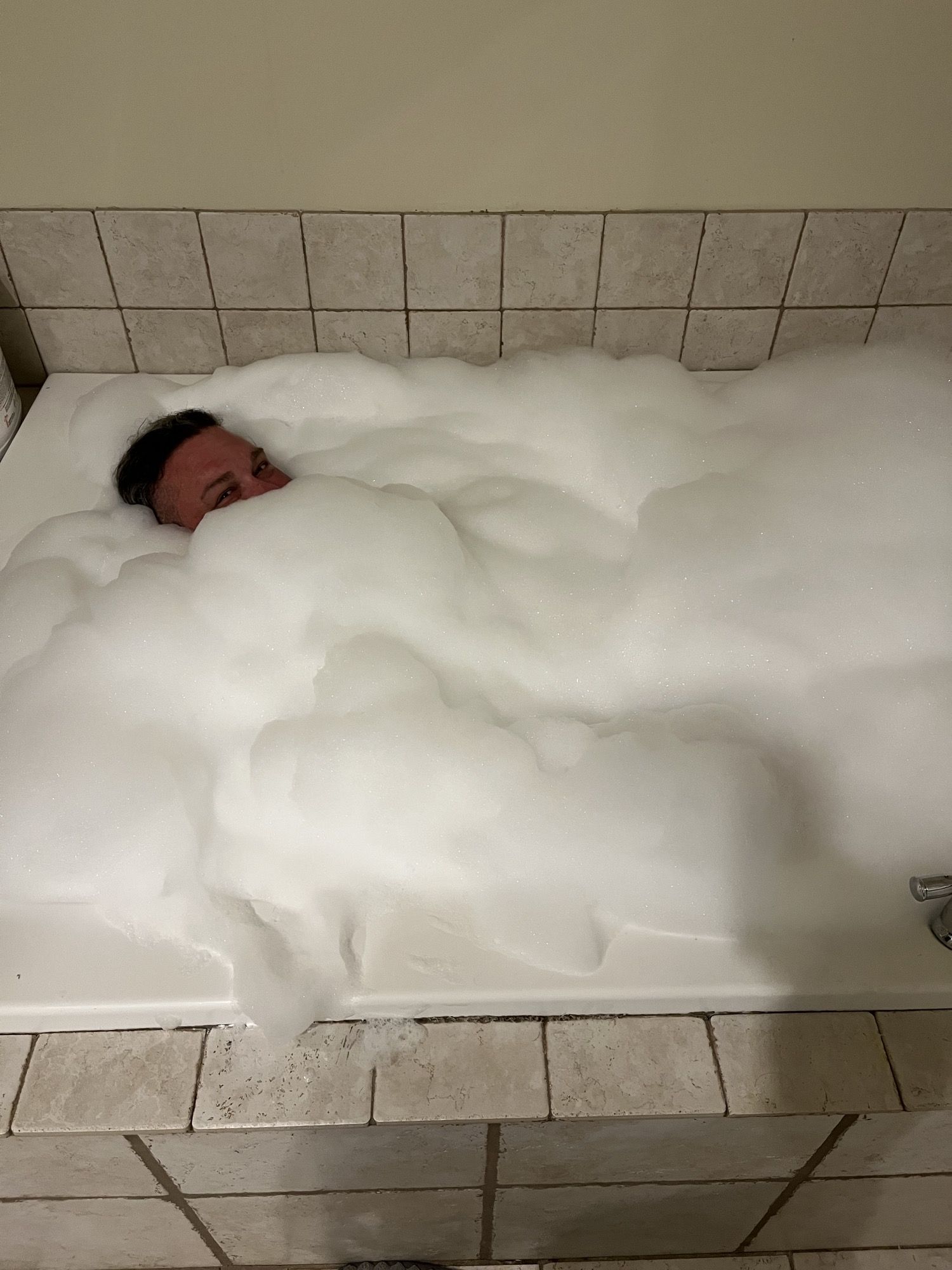 First bubble bath in nearly 35 years. I think I did something wrong?