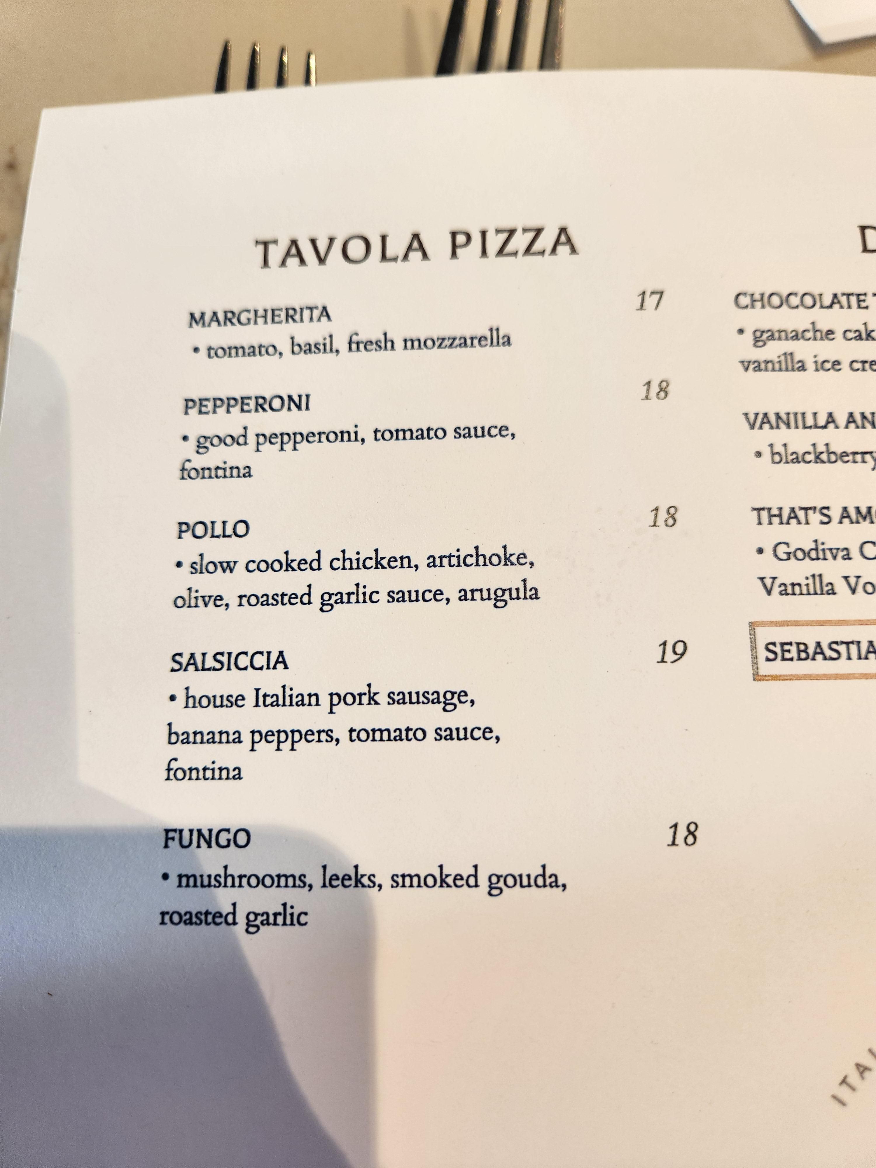This fancy pizza restaurant in downtown Minneapolis only serves "good pepperoni" not that prepackaged crap lol