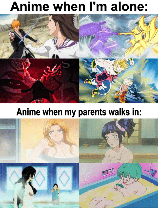 Anime when I'm alone