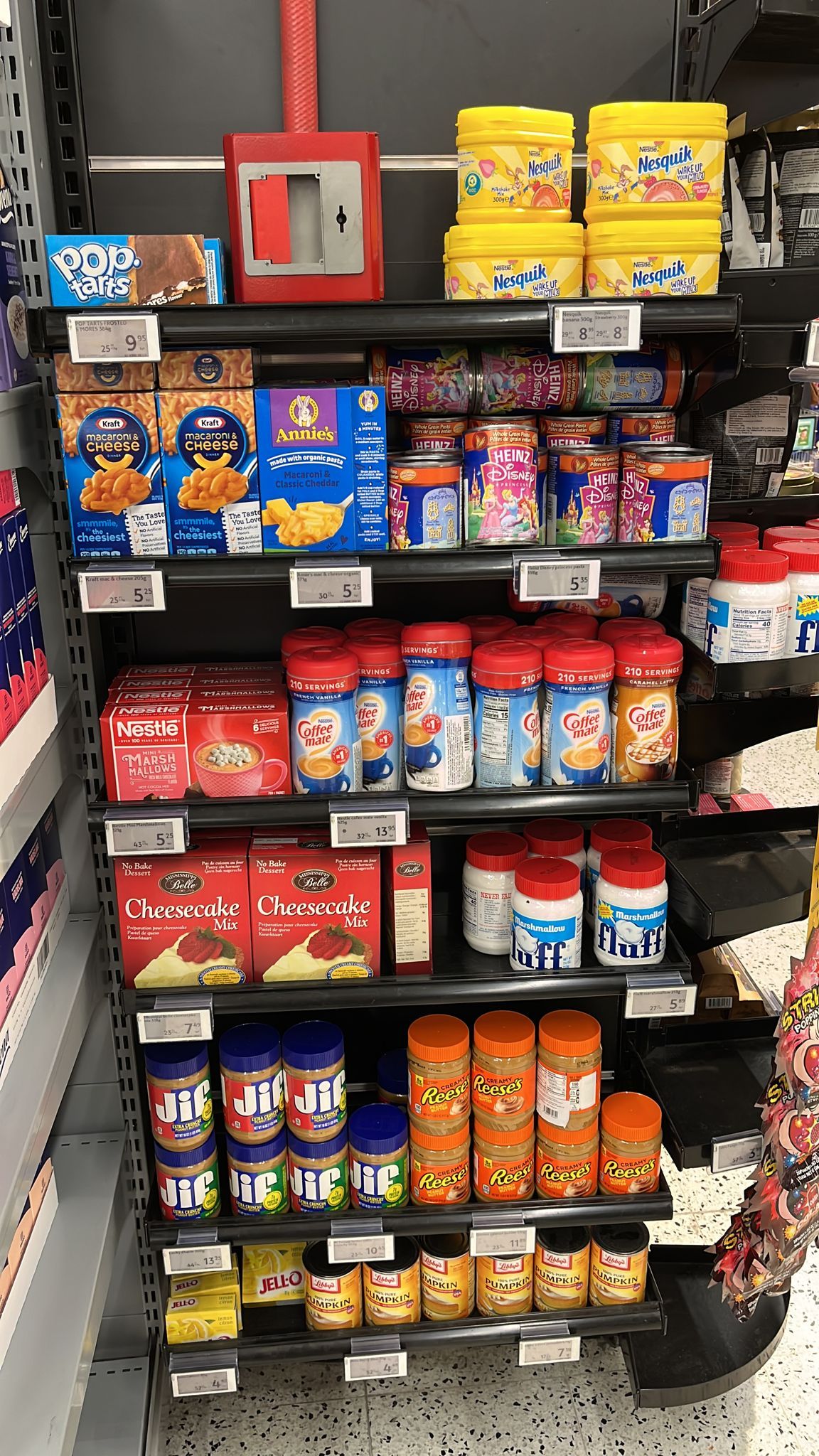 The "exotic" section of a grocery store in Finland