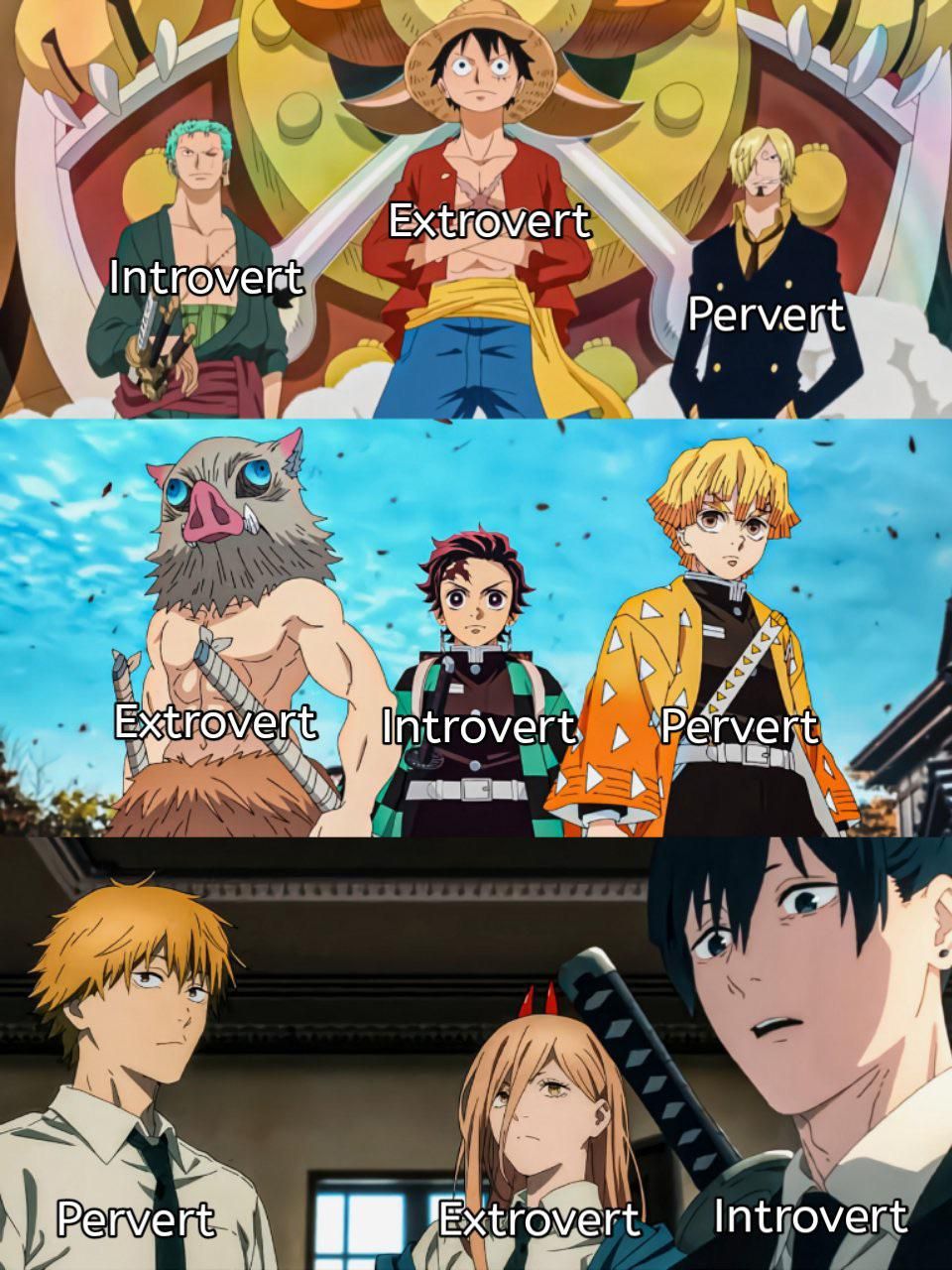 These anime trios in a nutshell