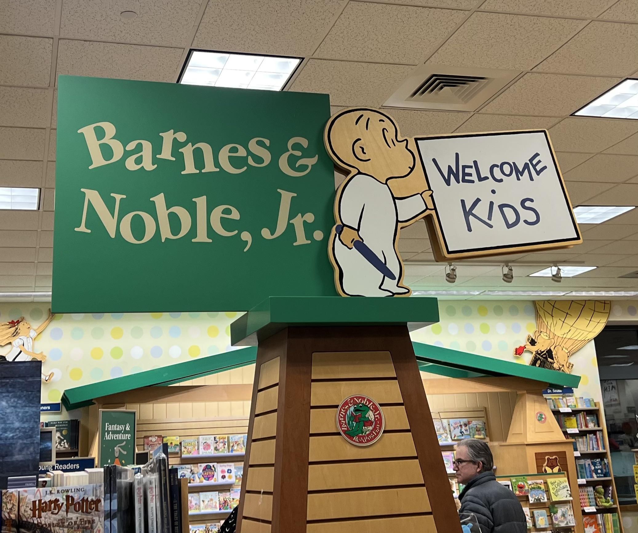 Just came to barns and noble with my son, he asked me why is the baby holding a knife… weird stuff going on here…