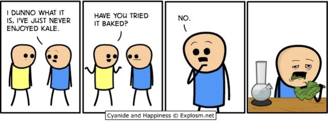 Baked kale
