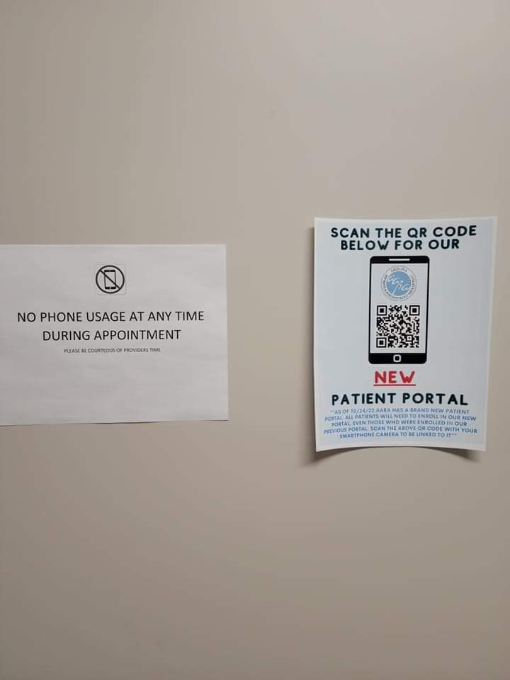 My friend saw this at the doctors office