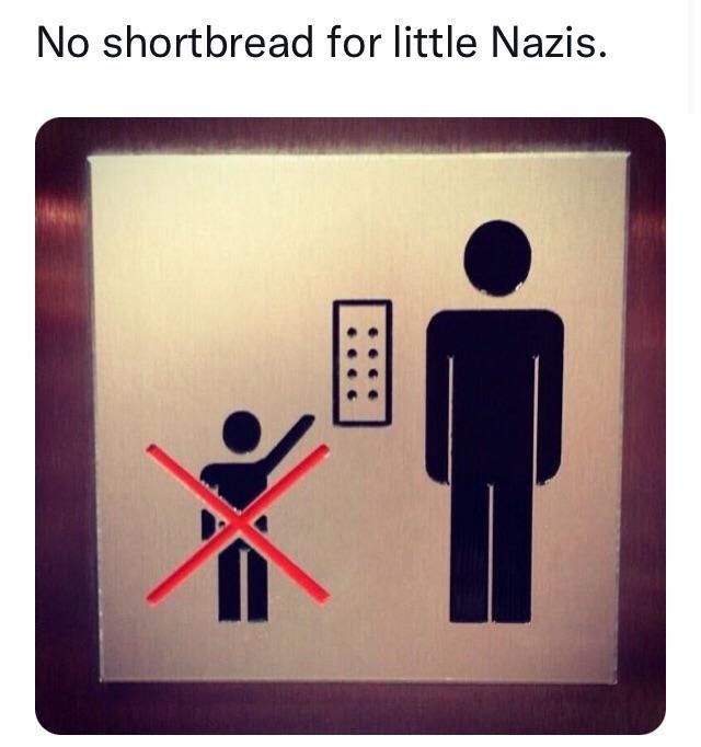 Little Nazi tries to steal shortbread
