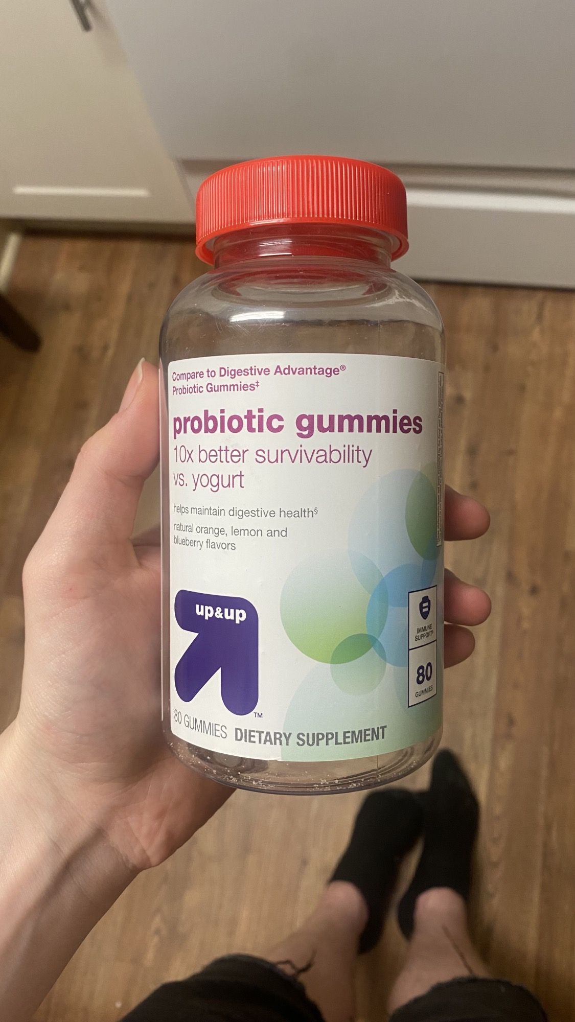 My wife’s vitamins increase her survivability chances in a fight against yogurt by 10!