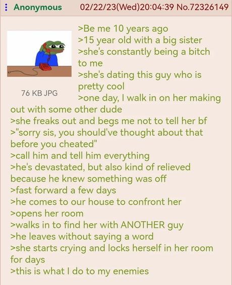 She cries because she got caught