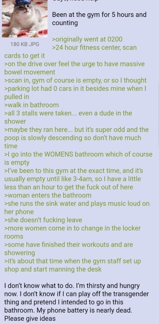 Act as if the women are in the wrong for entering the toilets for men