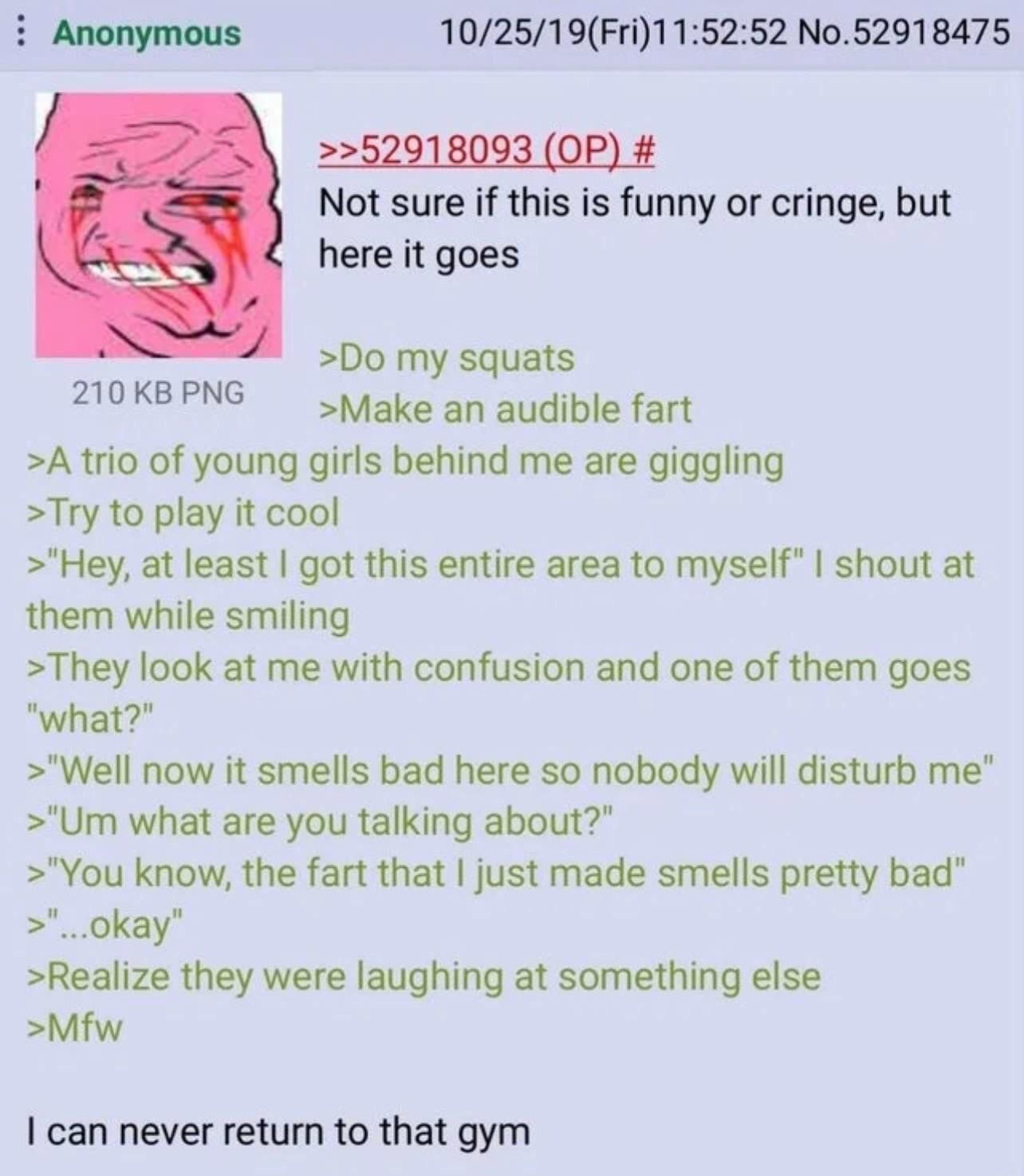 Squats do make a lot of farts