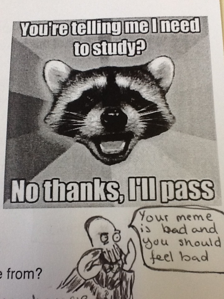 No professor....no