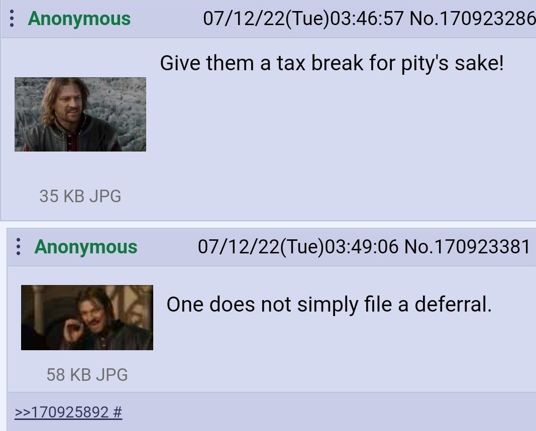 Lord of the taxes