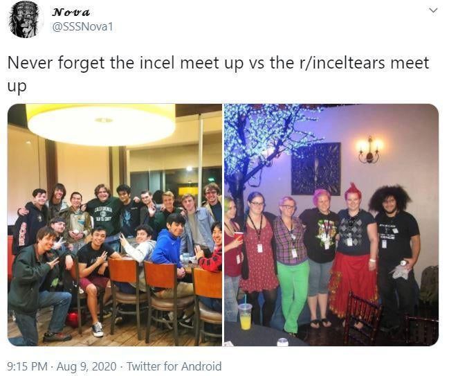 Ah yes these incel haters are made out of incel