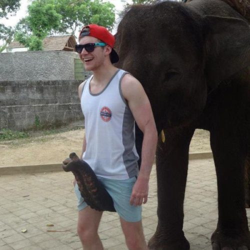 The level of trust this man has in that elephant is astounding