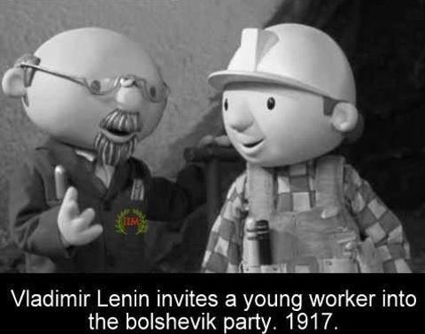 Lenin recruiting young Bolsheviks