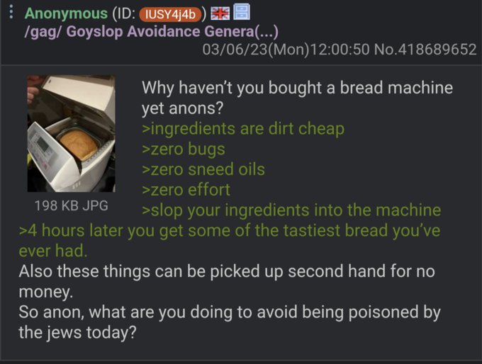 The "bread machine"