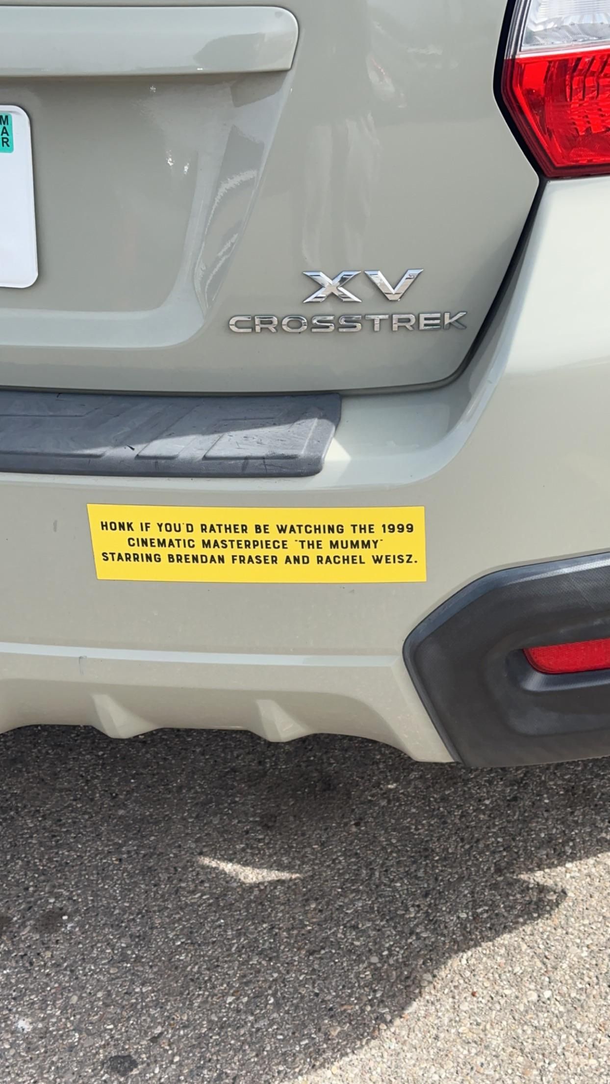I normally don’t agree with bumper stickers. But this one? Yes.