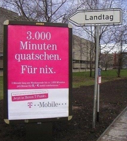 Parliament, 3.000 minutes of talking. for nothing. Advertisment win!