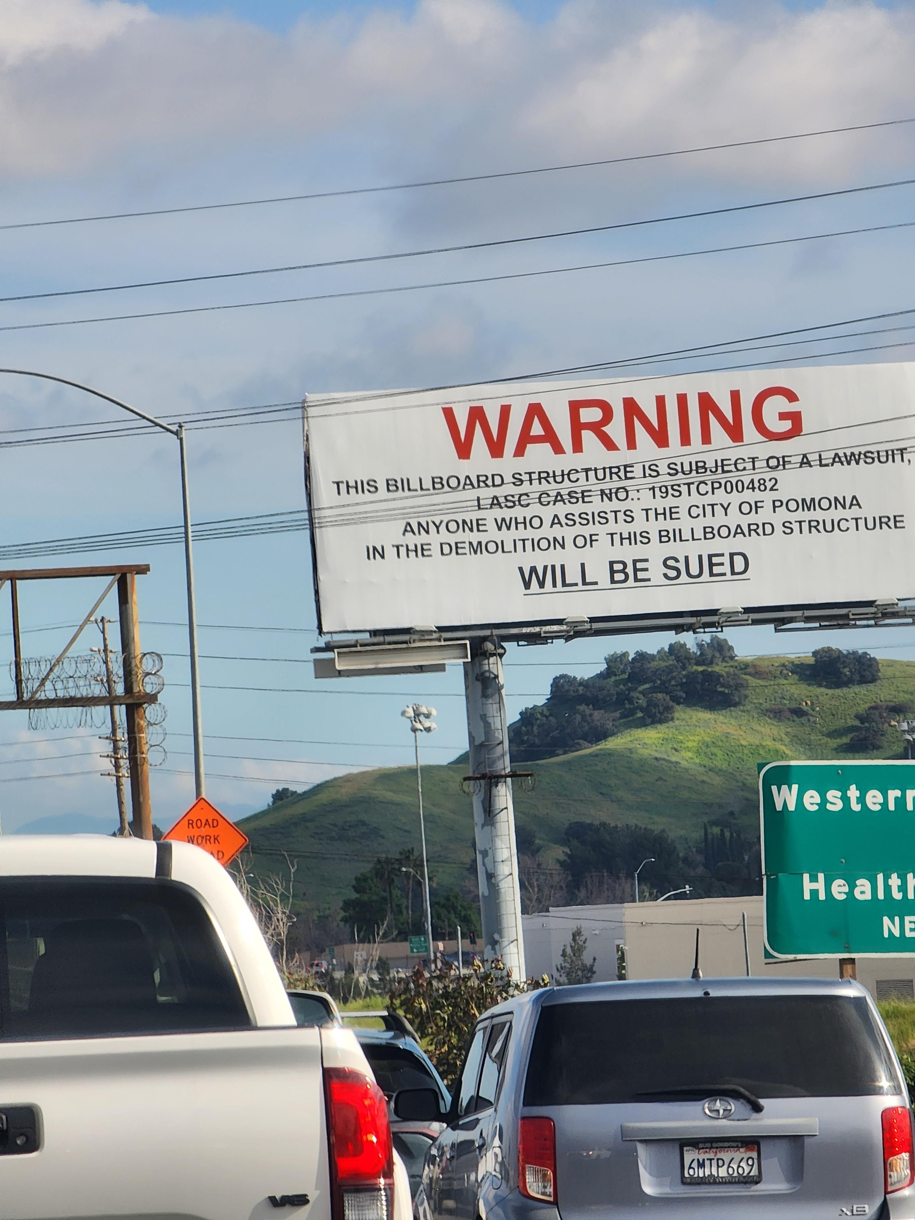 Ok... This might be the most aggressive billboard I've seen yet.