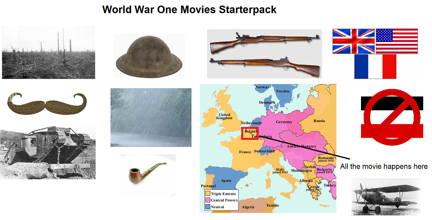 Every World War 1 movie starterpack