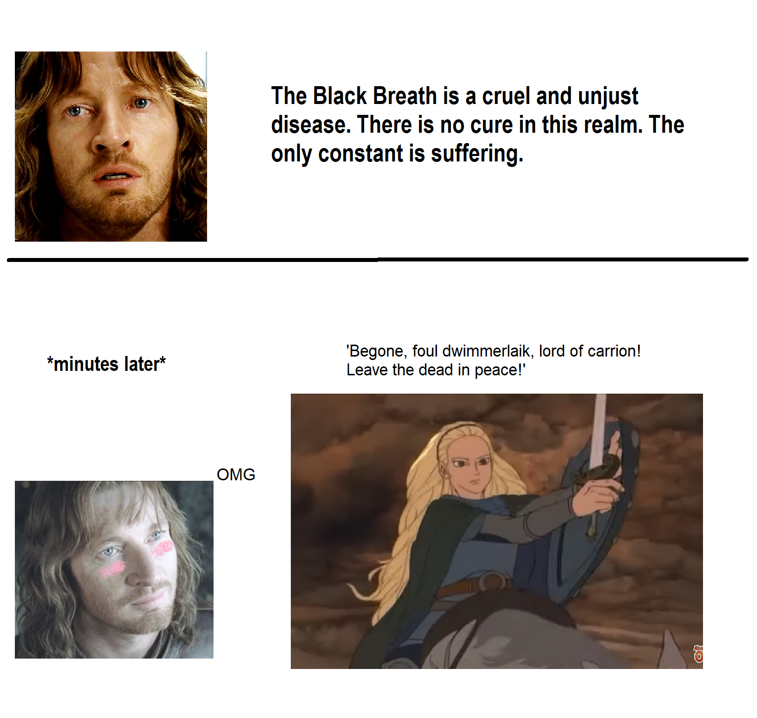 "W-w-w-w-wanna take a walk in the gardens of the House of Healing?" - Faramir