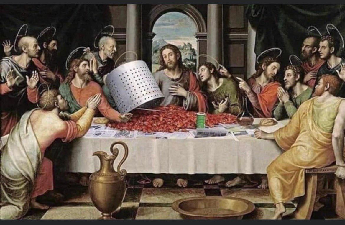 Don’t give me grief, it’s only a joke! Crawfish season!