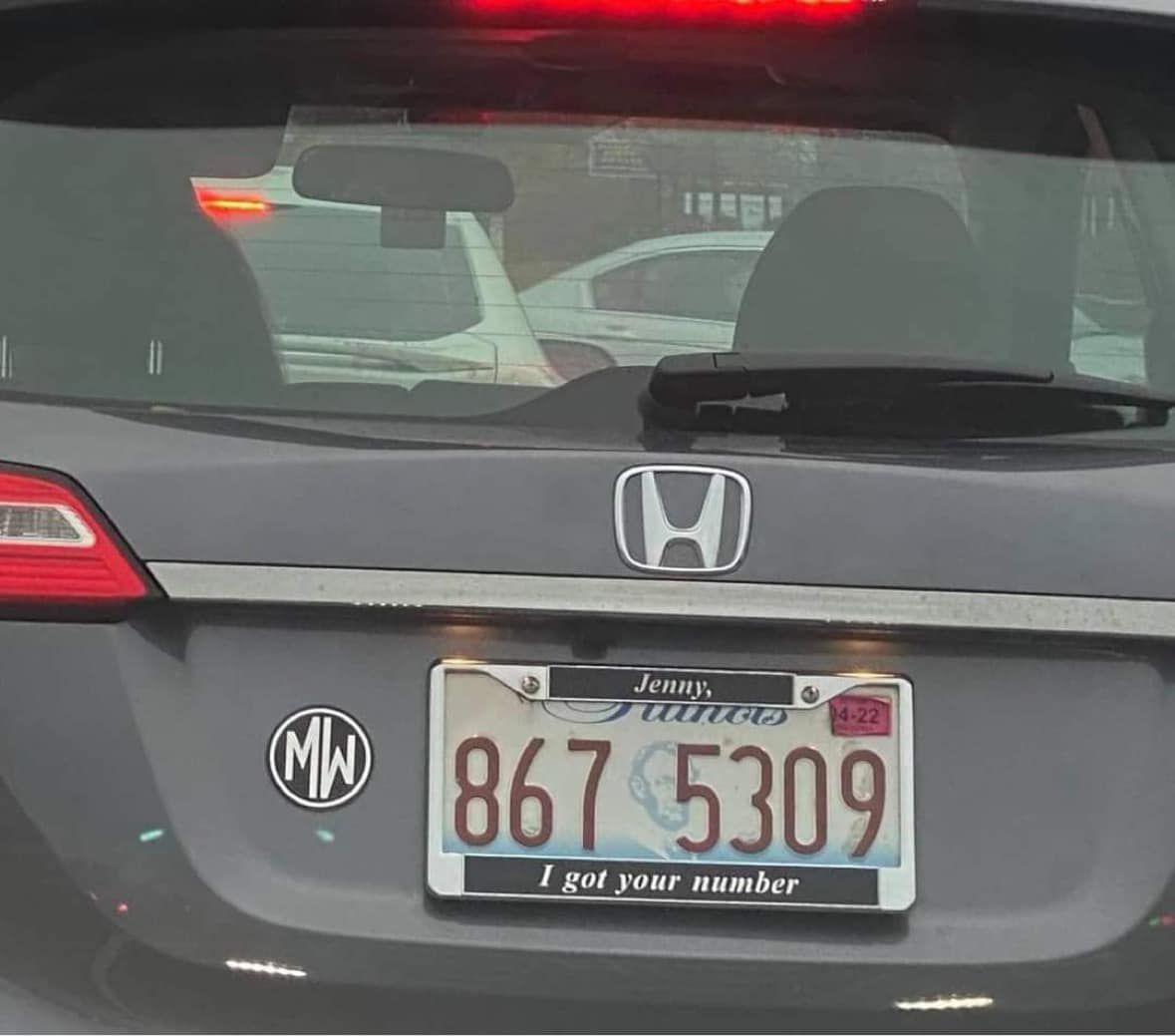 The perfect license plates DOES exist!