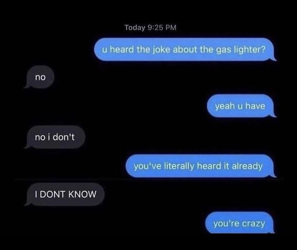 It lights gas