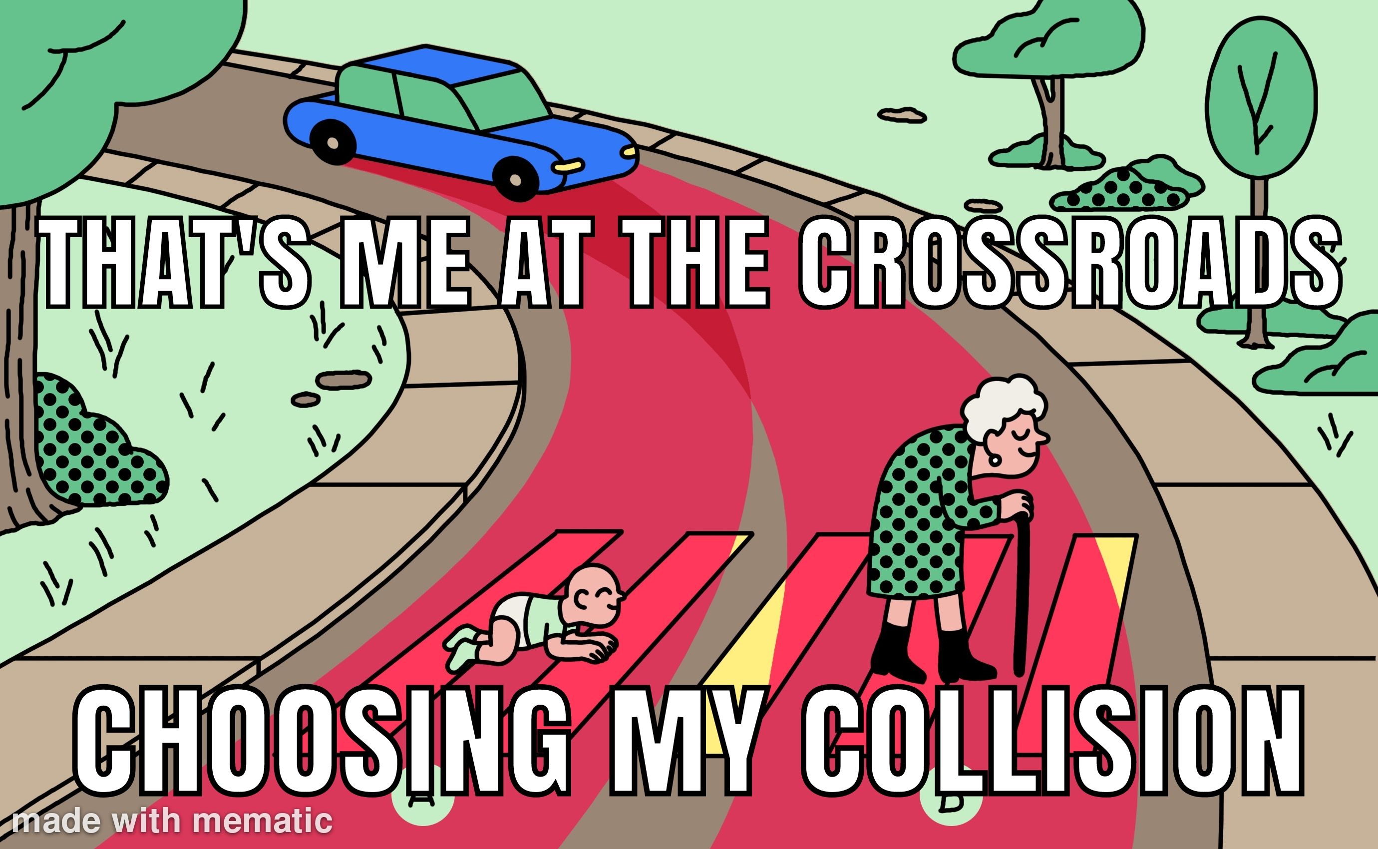 That's me at the crossroads