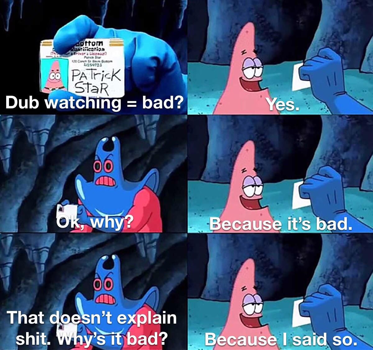 Controversial opinion ; Dub not bad.