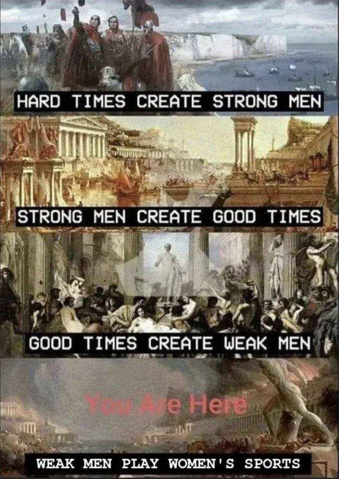 Weak times create femboys