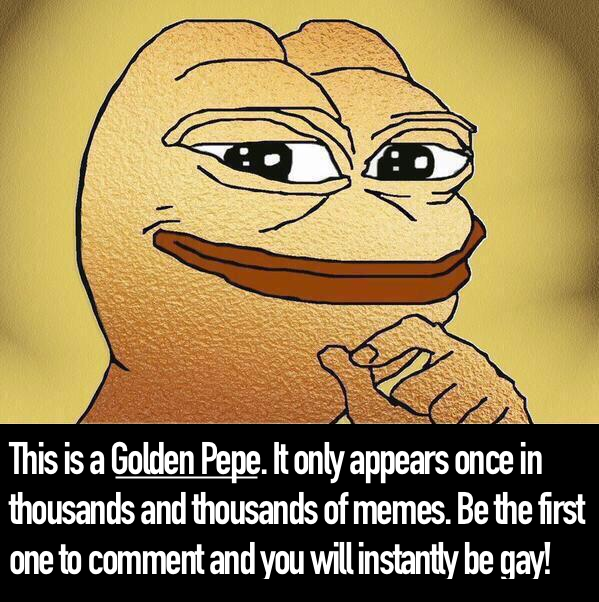 A rare Golden Pepe has appeared!