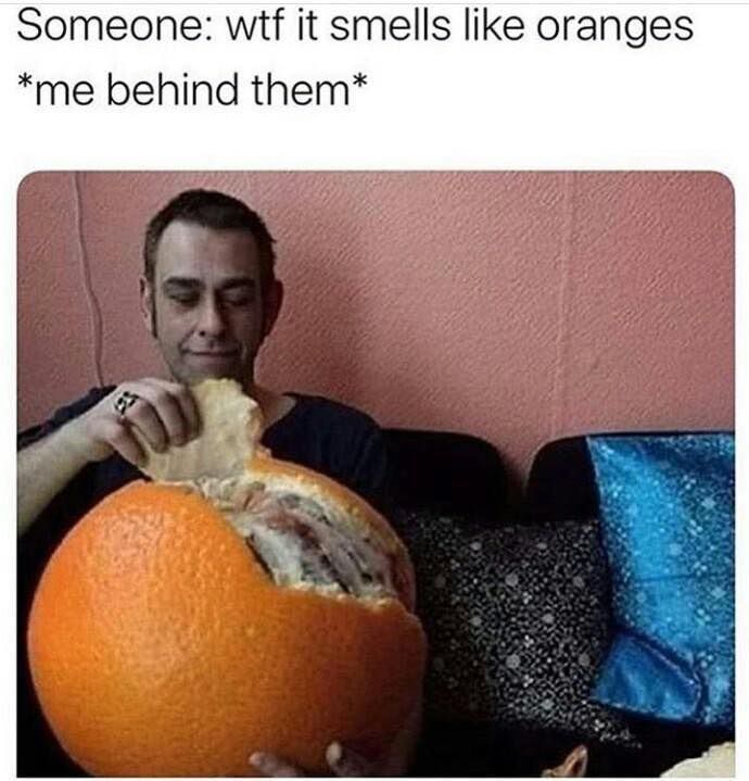haha big orange go brr