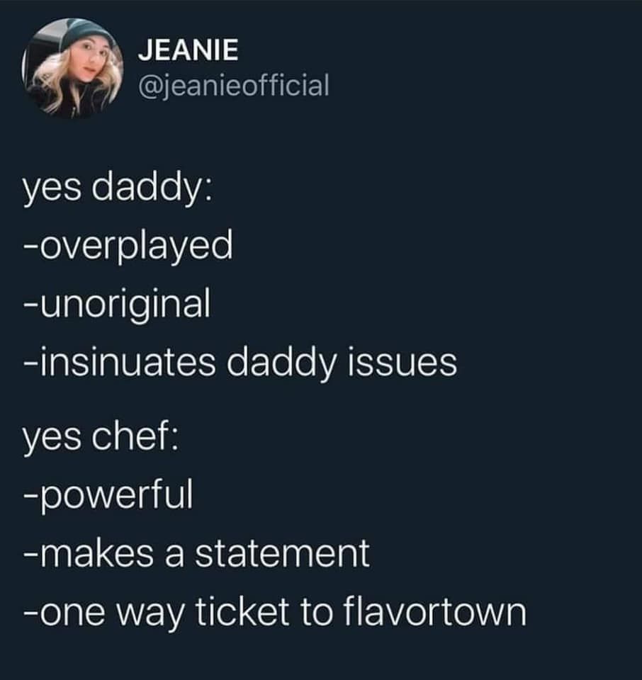 yes chef o p o