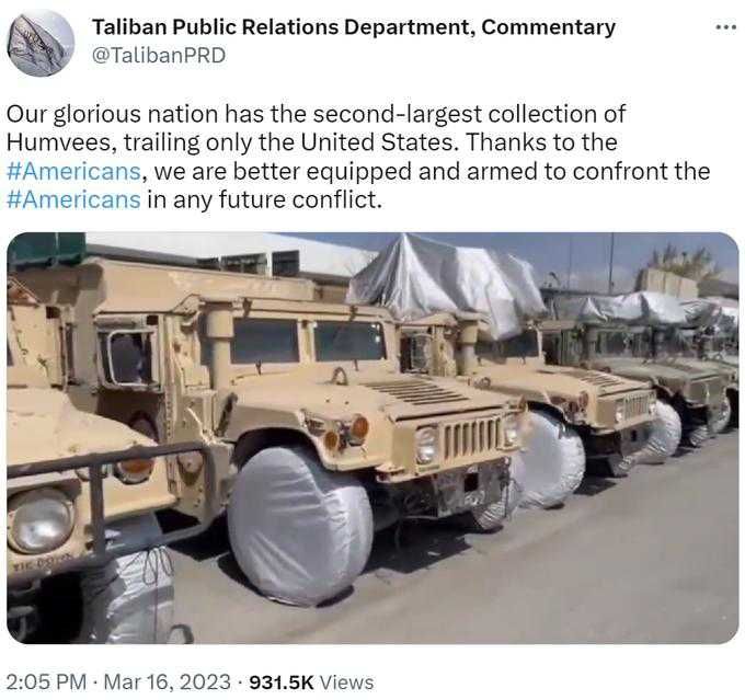They're ready to confront them in future military equipment donations