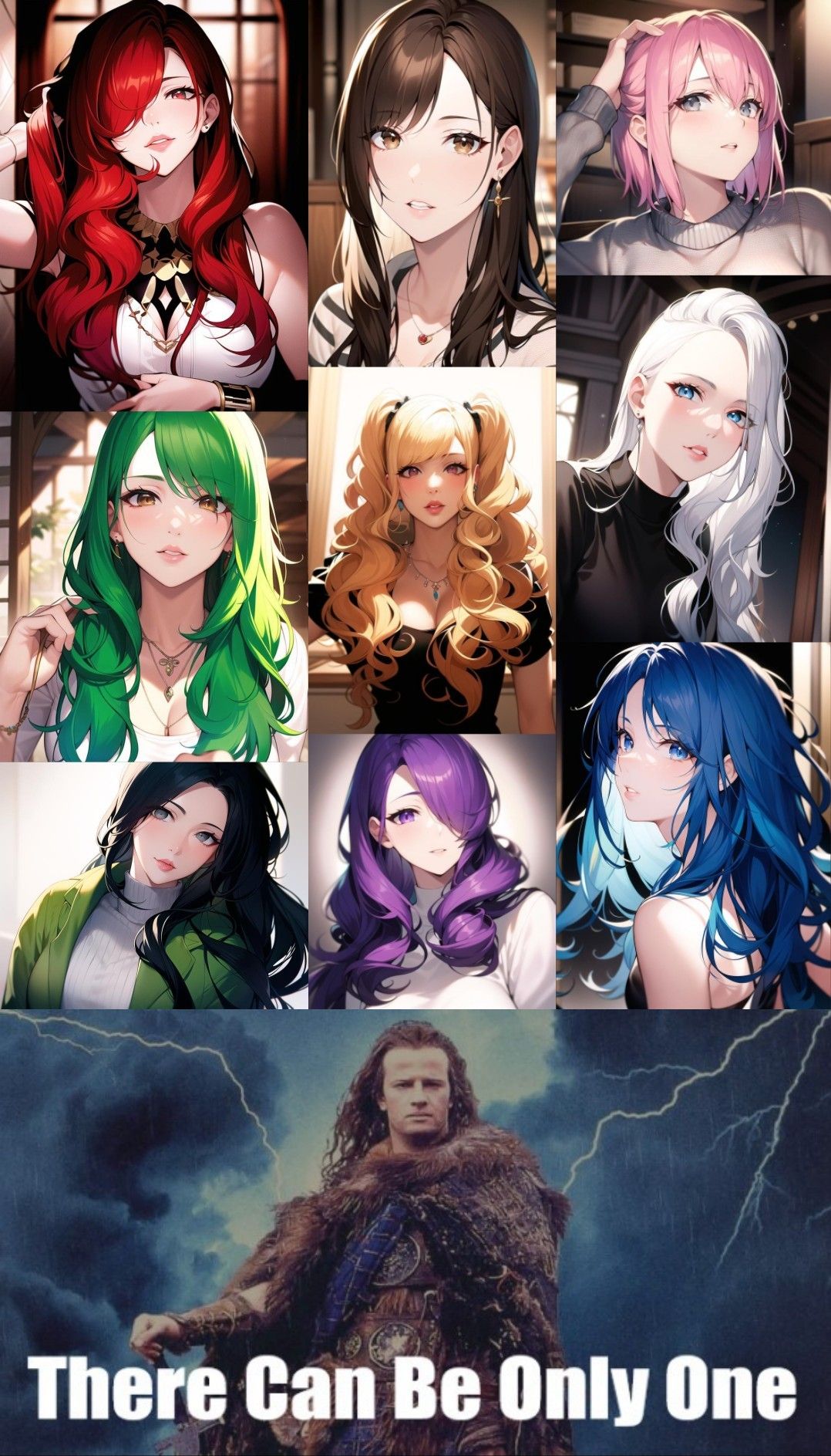 Which is the best hair colour on an anime character?