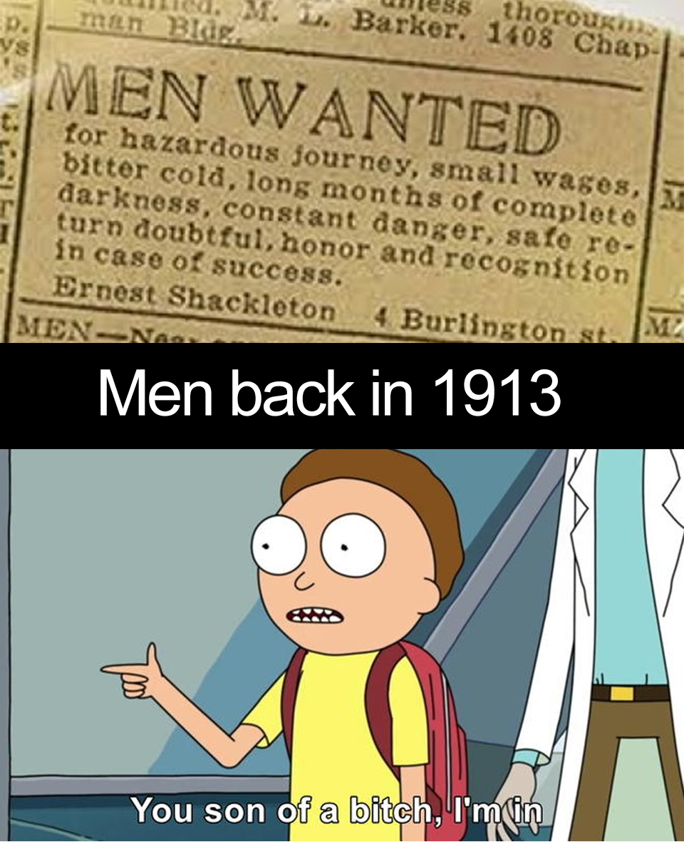 Have we men changed in 110 years?