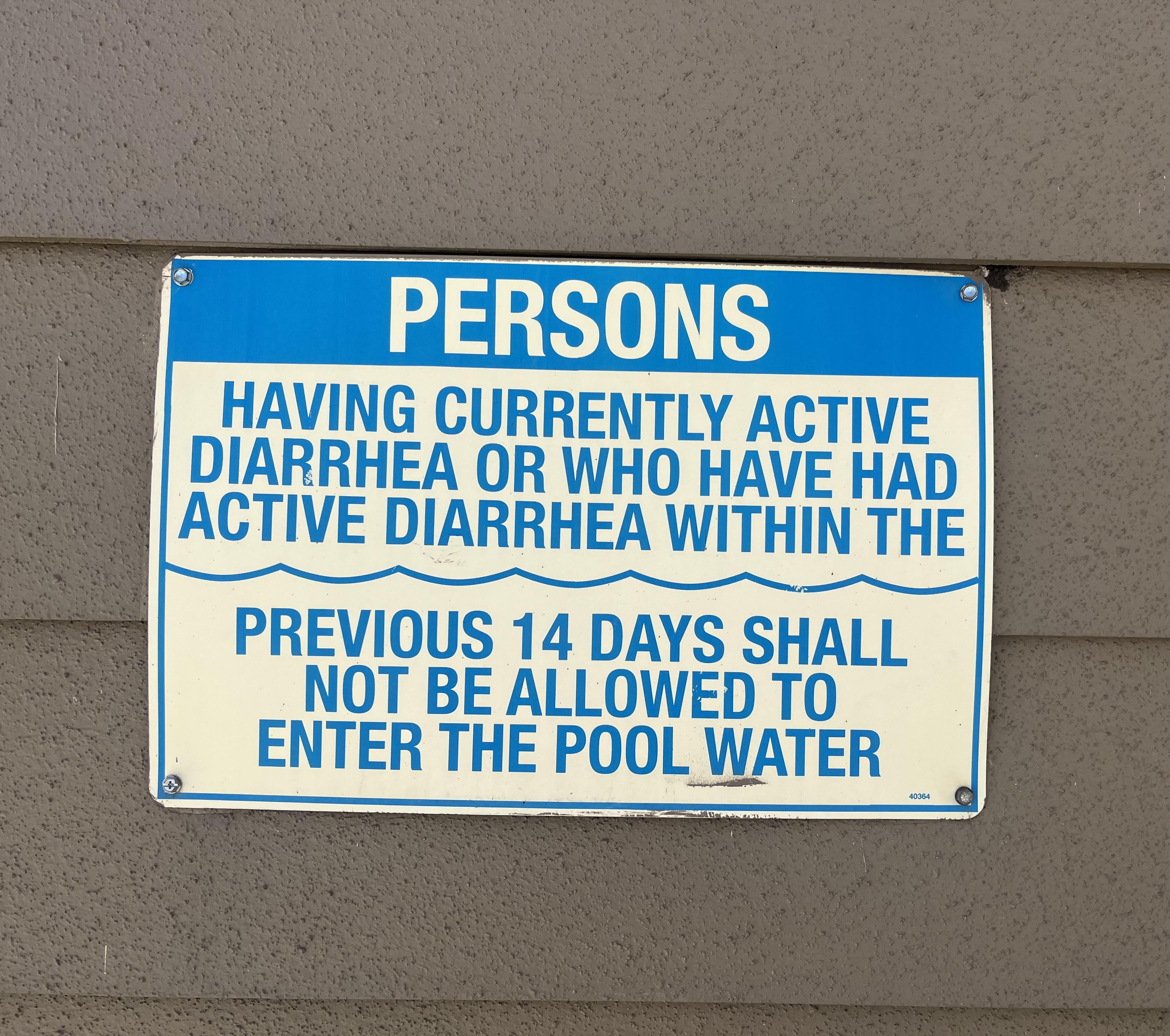 I basically can never go swimming.