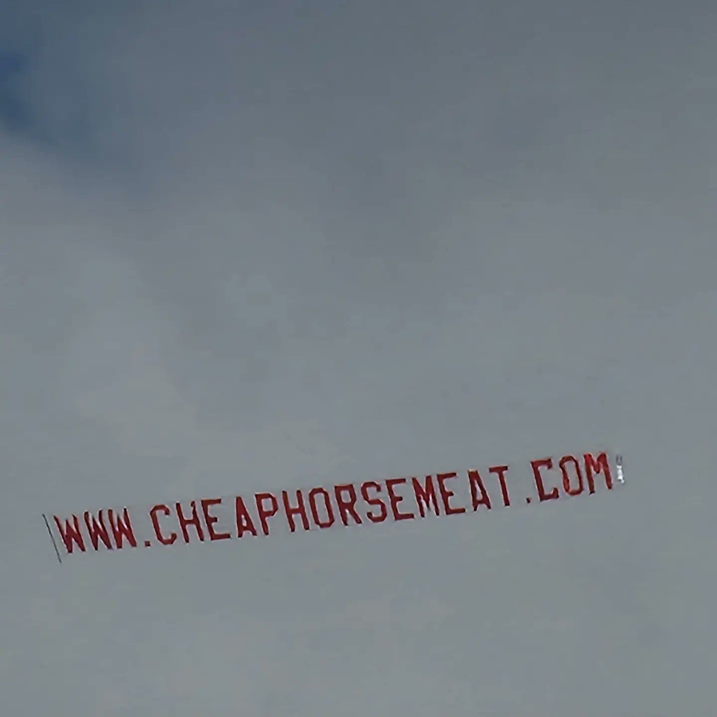This banner just flew over the Grand National