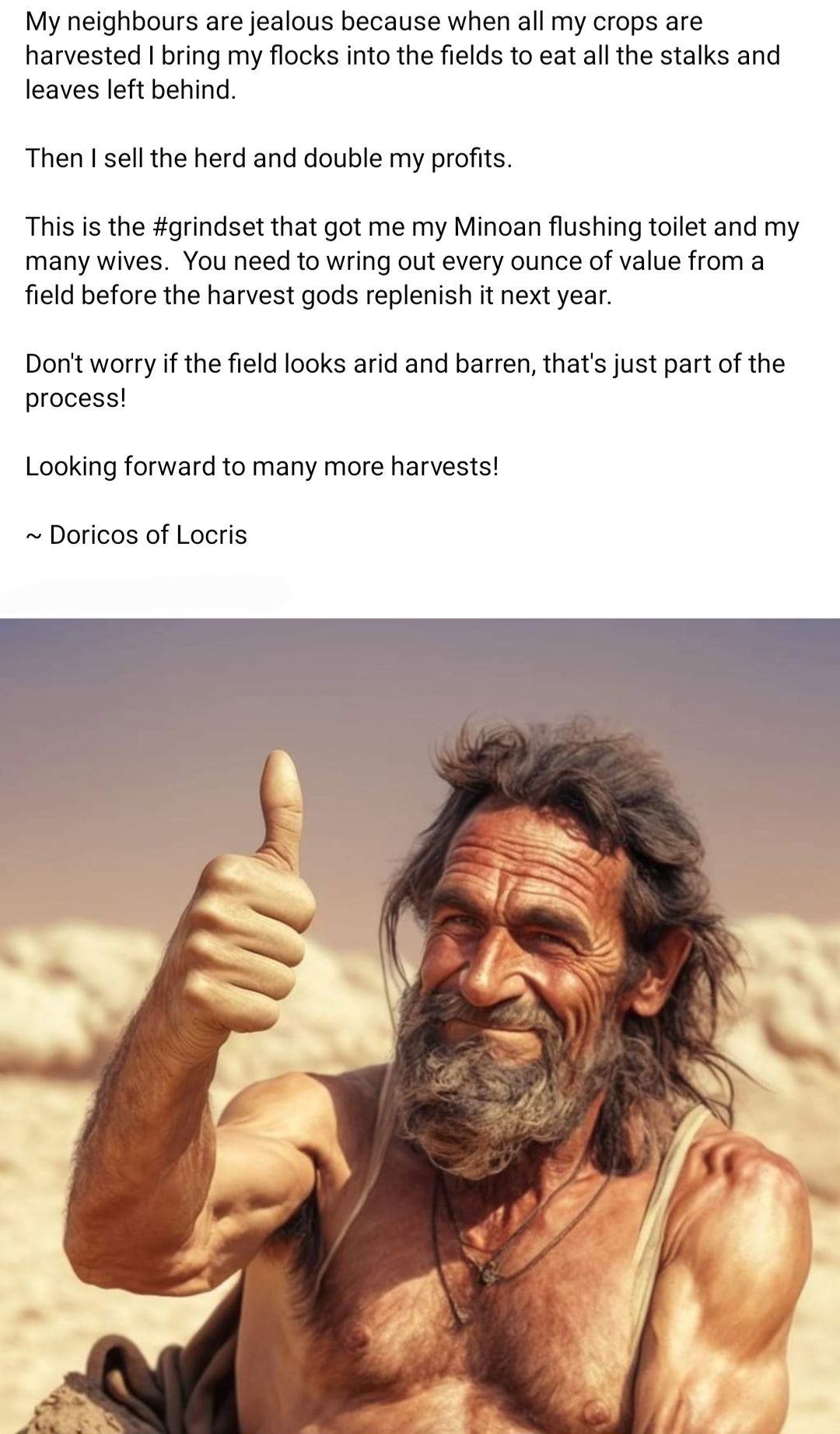 Bronze age finance hack. Will give update