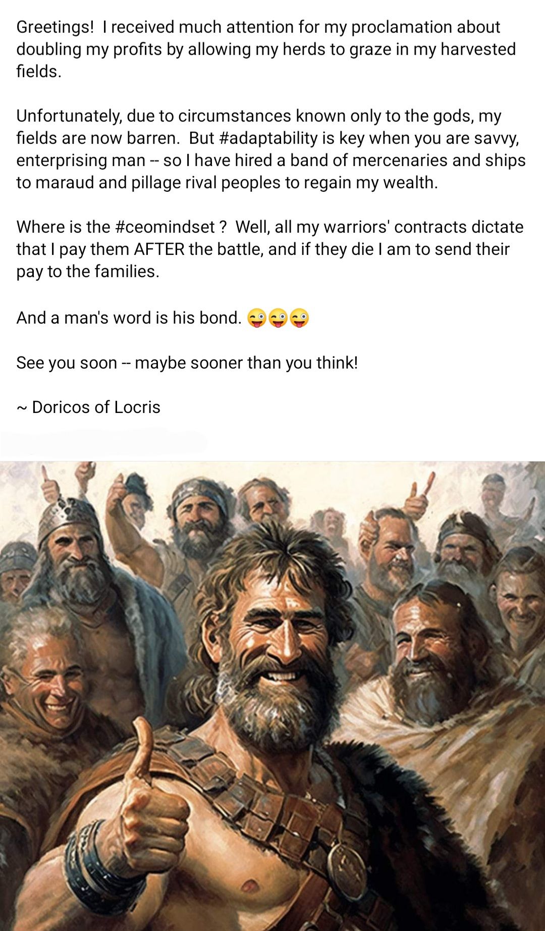 Bronze age finance hack. Update