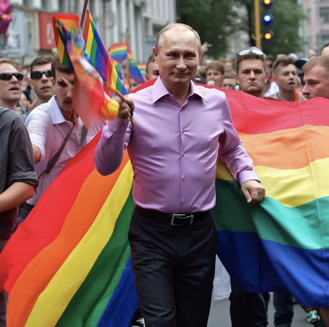 Russian Gay Pride protest in St. Petersburg, 2018