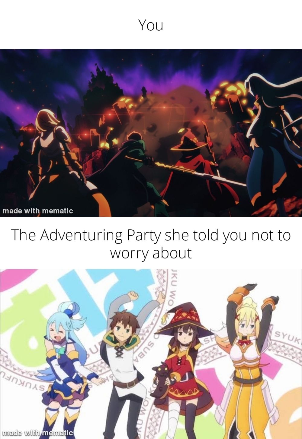 Megumin's imagination is very cool