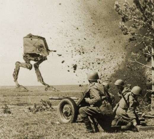Brave American soldiers fight against the Imperial Army, 1943