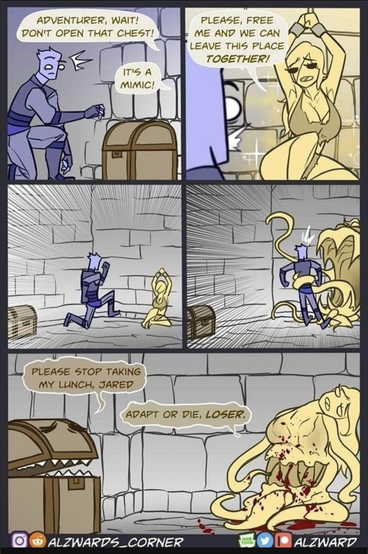 I’d probably get eaten
